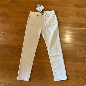 Free People x  Sandrine Rose Dark Black Side Zipper Skinny Jeans New Size 26